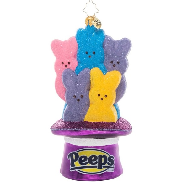Christopher Radko Ornament Pop Go The Peeps NIB - Picture 1 of 2